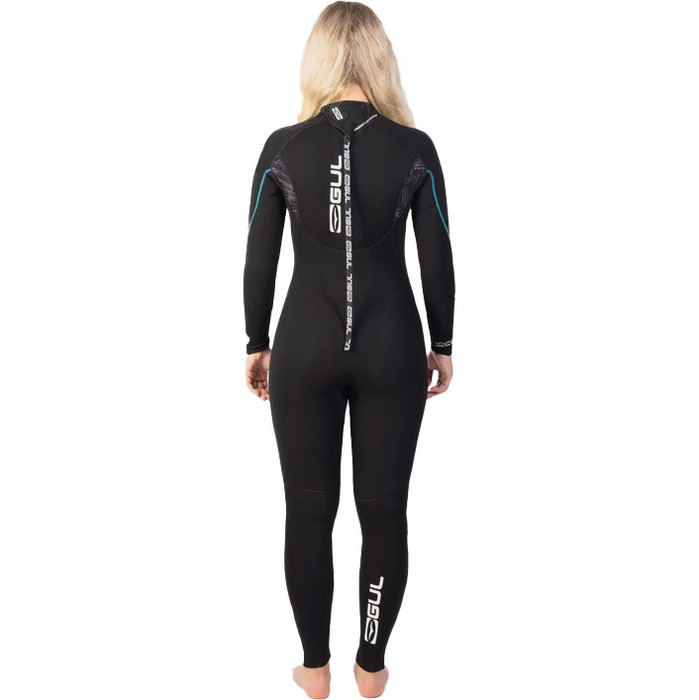 2024 Gul Mujer Response 5/3mm Gbs Back Zip Neopreno RE1229-C1 - Black